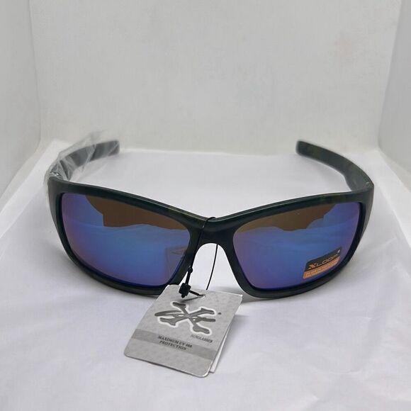 X-Loop Camouflage Mirrored Mens Sunglasses - Picture 3 of 3